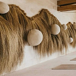 Большая дизайнерская Инсталляция из соломы RAFFIA Installation  варинант исполнения - 4 | Loft Concept в Нижнем Новгороде