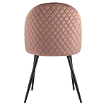 Мягкий стул в велюре пыльно-розового цвета Miruna Chair варинант исполнения - 3 | Loft Concept в Нижнем Новгороде