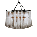 Люстра серая плетеная с кисточками Boho Tassel Chandelier варинант исполнения - 1 | Loft Concept в Нижнем Новгороде