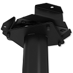 Барный стул вращающийся со спинкой и подлокотниками Douglas Rhombus Черный Велюр варинант исполнения - 7 | Loft Concept в Нижнем Новгороде