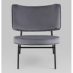 Мини-кресло District Lounge велюр серый варинант исполнения - 4 | Loft Concept в Нижнем Новгороде