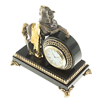 Часы настольные бронзовые с декором в виде коня Horse Stone Clock варинант исполнения - 6 | Loft Concept в Нижнем Новгороде