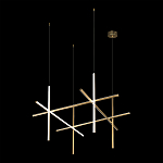 Люстра с 6-ю цилиндрическими плафонами на тонких тросах Trumpet tube варинант исполнения - 5 | Loft Concept в Нижнем Новгороде