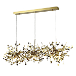 Люстра подвесная из трех частей с металлическими круглыми элементами Terzani Argent варинант исполнения - 2 | Loft Concept в Нижнем Новгороде