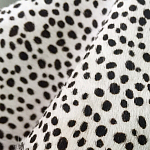 Мебельная ткань Искусственный мех  белый леопард 90 см T5-3 варинант исполнения - 2 | Loft Concept в Нижнем Новгороде