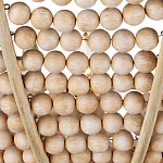 Люстра из деревянных бусин с подвесками в виде капель Wooden Beads варинант исполнения - 4 | Loft Concept в Нижнем Новгороде