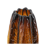 Ваза стеклянная янтарного цвета с текстурированным силуэтом Carambola варинант исполнения - 2 | Loft Concept в Нижнем Новгороде