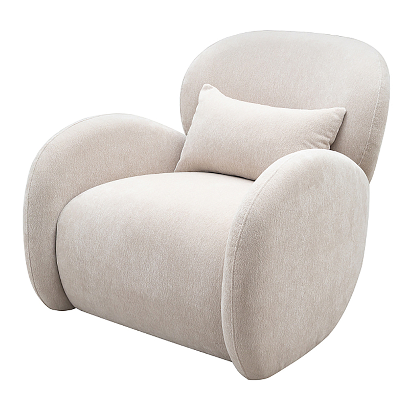 Кресло Rafael Accent Chair Молочный Черный в Нижнем Новгороде | Loft Concept 