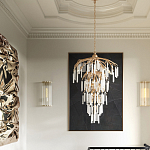 Люстра многоярусная с трубчатыми подвесками Dripping Crystals варинант исполнения - 4 | Loft Concept в Нижнем Новгороде