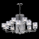 Люстра многоярусная с 15-ю цилиндрическими плафонами из стекла Laurent варинант исполнения - 2 | Loft Concept в Нижнем Новгороде