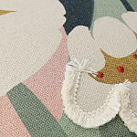 Подушка с цветочным принтом и кисточками Blooming Elegance Daisy варинант исполнения - 2 | Loft Concept в Нижнем Новгороде