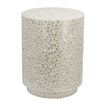 Приставной столик с рисунком из раковин устриц Bone Inlay варинант исполнения - 1 | Loft Concept в Нижнем Новгороде