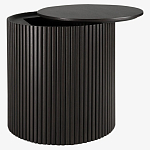 Черный приставной стол с местом для хранения Smart Textured Table варинант исполнения - 1 | Loft Concept в Нижнем Новгороде