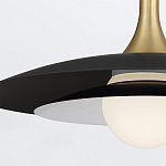 Подвесной светильник с плафоном в форме плоского купола и белой шарообразной лампой Eurofase варинант исполнения - 3 | Loft Concept в Нижнем Новгороде