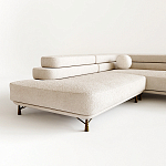 Диван угловой Saint-Trope на ножках с обивкой букле  варинант исполнения - 1 | Loft Concept в Нижнем Новгороде