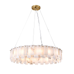 Люстра круглая декорированная натуральным камнем Stone Interior Accent варинант исполнения - 2 | Loft Concept в Нижнем Новгороде