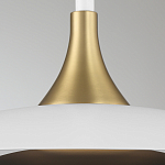 Подвесной светильник с плафоном в форме плоского купола и белой шарообразной лампой Eurofase варинант исполнения - 11 | Loft Concept в Нижнем Новгороде