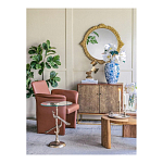 Столик с круглой стеклянной столешницей и корпусом в виде двух павлинов на ветке Table Two Peacocks варинант исполнения - 8 | Loft Concept в Нижнем Новгороде