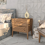 Тумба прикроватная из массива дуба с 2-мя ящиками Tasteful Furniture варинант исполнения - 3 | Loft Concept в Нижнем Новгороде