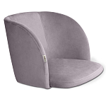 Барный стул со спинкой на 4-х деревянных ножках Сиреневый Велюр Ava Charm варинант исполнения - 2 | Loft Concept в Нижнем Новгороде