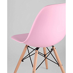 Пластиковый стул на ножках из массива бука Eames Pink варинант исполнения - 3 | Loft Concept в Нижнем Новгороде