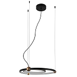 Люстра подвесная светодиодная черный металл Ring Horizontal варинант исполнения - 2 | Loft Concept в Нижнем Новгороде