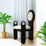 Стул черный из дерева с круглой спинкой Chair in Neoclassical Style варинант исполнения - 1 | Loft Concept в Нижнем Новгороде