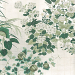 Обои ручная роспись Uki Hana Original Colourway on 12 Carat White Gold gilded paper варинант исполнения - 2 | Loft Concept в Нижнем Новгороде