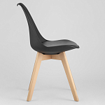 Стул с основой из пластика и мягким сиденьем Arvika Black варинант исполнения - 3 | Loft Concept в Нижнем Новгороде