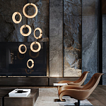 Подвесной светильник в форме кольца Cryptocrystalline Stone варинант исполнения - 5 | Loft Concept в Нижнем Новгороде