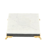 Подставка под шар квадратная из натуральных камней Змеевик Мрамор на ножках Natural Stone Sphere Stands варинант исполнения - 1 | Loft Concept в Нижнем Новгороде