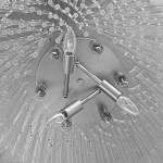 Люстра круглая с прозрачными стеклянными трубками Nembus варинант исполнения - 8 | Loft Concept в Нижнем Новгороде