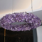 Люстра кргулая из фиолетового хрустального камня Purple Diamond варинант исполнения - 3 | Loft Concept в Нижнем Новгороде