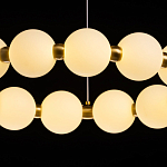 Люстра круглая с матовыми белыми шарами PEARLS Suspension варинант исполнения - 7 | Loft Concept в Нижнем Новгороде