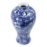 Ваза из фарфора сине-белого цвета Blue & White Ornament  варинант исполнения - 1 | Loft Concept в Нижнем Новгороде