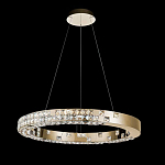 Люстра золотая в форме кольца с мозаичным хрустальным оформлением Sparks of Crystal варинант исполнения - 3 | Loft Concept в Нижнем Новгороде