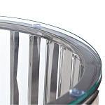 Столик журнальный с круглой прозрачной стеклянной столешницей Voluptuous варинант исполнения - 1 | Loft Concept в Нижнем Новгороде