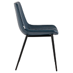 Стул с обивкой из экокожи темно-синего цвета RHOMBUSES UPHOLSTERY варинант исполнения - 5 | Loft Concept в Нижнем Новгороде