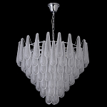Люстра с подвесками из рифленного стекла в форме капель Textured Glass Chandelier варинант исполнения - 8 | Loft Concept в Нижнем Новгороде