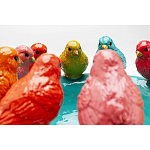 Декоративное дизайнерское блюдо разноцветные попугаи  варинант исполнения - 3 | Loft Concept в Нижнем Новгороде