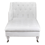 Кушетка белая с мягкой обивкой из велюра Michael Couch варинант исполнения - 4 | Loft Concept в Нижнем Новгороде