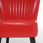 Кресло с обивкой из эко-кожи Harper Armchair Red варинант исполнения - 6 | Loft Concept в Нижнем Новгороде