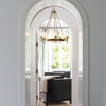  Люстра с 5-ю цилиндрическими плафонами из стекла с пузырьками Hinkley варинант исполнения - 9 | Loft Concept в Нижнем Новгороде