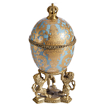 Шкатулка на величественных львах из фарфора с бронзовыми элементами Eden Garden варинант исполнения - 1 | Loft Concept в Нижнем Новгороде