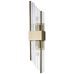 Бра с декором в виде хрустальных трубочек Nembus Brass Glass Wall Lamp варинант исполнения - 1 | Loft Concept в Нижнем Новгороде