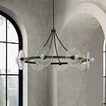 Люстра круглая с литыми стеклянными дисками Olympe Glass Chandelier варинант исполнения - 5 | Loft Concept в Нижнем Новгороде