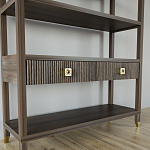 Стеллаж с двумя ящиками Elsa Dreams Walnut варинант исполнения - 2 | Loft Concept в Нижнем Новгороде