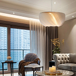 Подвесной светильник с белыми изящными декоративными лепестками Volumetric Petal Lamp варинант исполнения - 4 | Loft Concept в Нижнем Новгороде