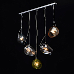 Люстра линейная с 5-ю разноцветными стеклянными плафонами Kaleido варинант исполнения - 3 | Loft Concept в Нижнем Новгороде