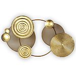 Панно настенное Blank Sheet Golden Orbit варинант исполнения - 1 | Loft Concept в Нижнем Новгороде